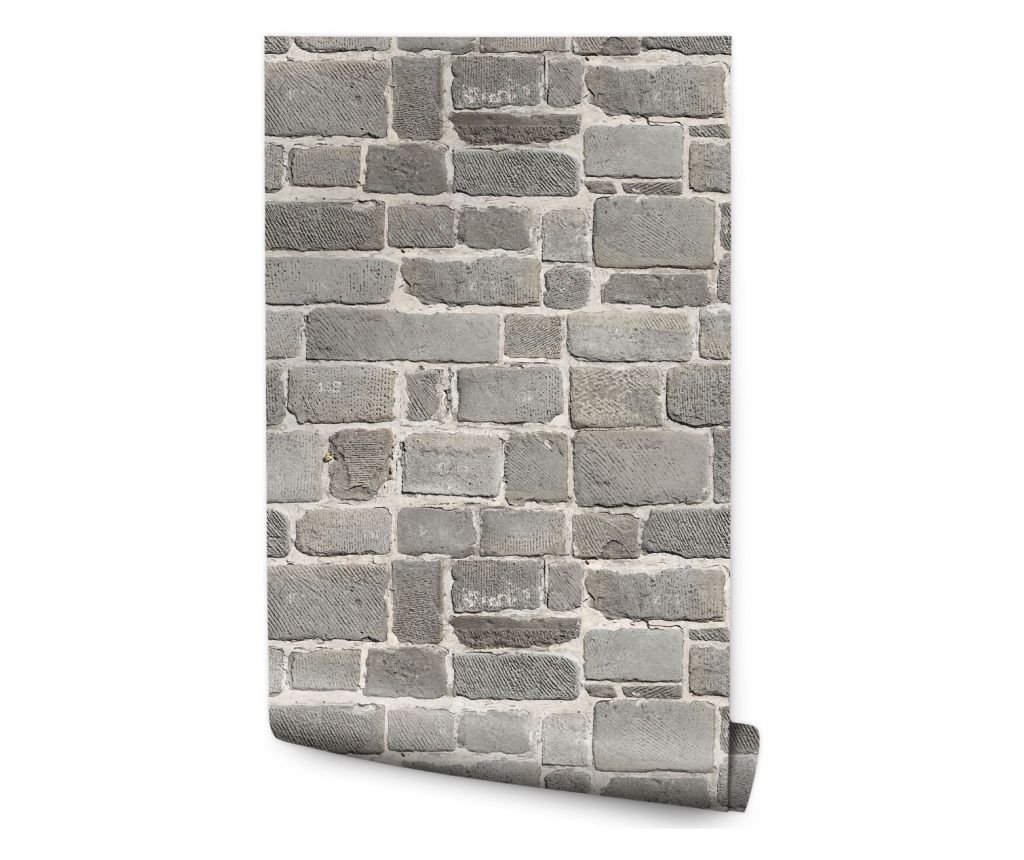  Tapéta Szürke téglafal 0,53x10m