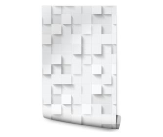 Tapéta Modern White Mosaic 3D Effect 0,53x10m