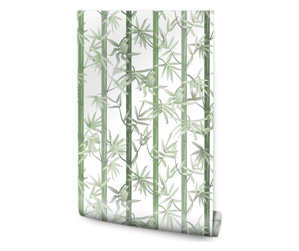 Green BAMBOO Trees Forest Nature Wallpaper for Dining Room 0.53x10m