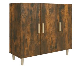 Komoda boja dimljenog hrasta 90 x 34 x 80 cm konstruirano drvo