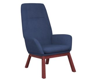 Релакс стол, син, текстил