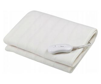 Електрическа подложка за легло Esperanza EHB002, 150x80, 60W, 2 нива, Миеща се, Защита от прегряване, Бял