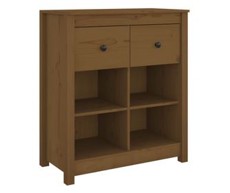 Komoda smeđa boja meda 70 x 35 x 80 cm od masivne borovine