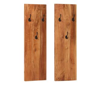 Falra szerelhet 2 db-os akcfa ruhafogas 36x3x110 cm