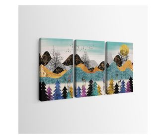 Set Tablouri Multicanvas 3 piese Tablou Canvas 140 x 270 cm