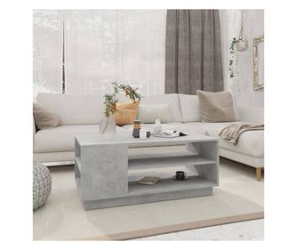 Dohányzóasztal, betonszürke, 102x55x43 cm, faforgácslap
