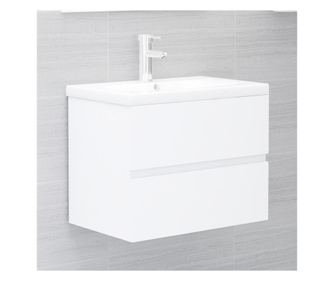 Mosogat alatti szekrny, fehr, 60 x 38,5 x 45 cm, laminlt forgcslap