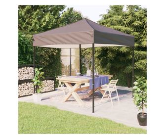 Összecsukható parti sátor, taupe szürke, 2x2 m