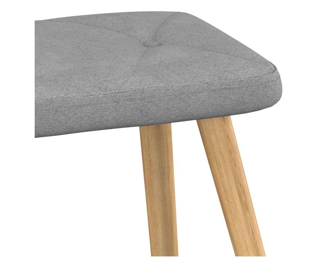 Pihenszk lbtartval, vilgos szrke, szvet