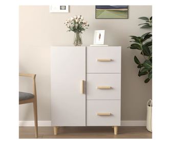 Služavka, bijela, 69,5x34x90 cm, obrađeno drvo