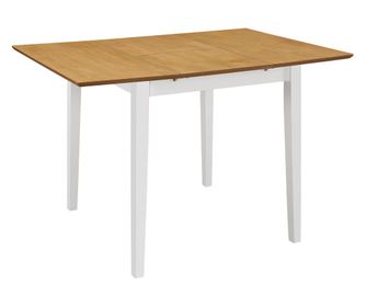 Επεκτεινόμενο Τραπέζι Κουζίνας, Λευκό, (80-120)x80x74 εκ., MDF