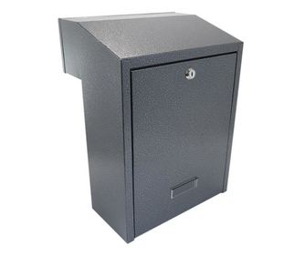Sivi poštanski sandučić, C4 veličina, 29,5x23x40 cm, Damech