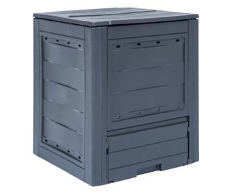 Κομποστοποιητής Κήπου, Γκρι, 60 x 60 x 73 εκ., 260 L