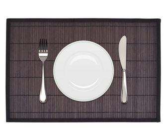 242110 6 Bambusove podloge 30 x 45 cm Temno rjava