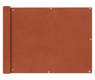 Тента за балкон от плат Оксфорд 90x400 см, Теракота