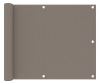 Balkonski zastor smeđe-sivi 75 x 300 cm od tkanine Oxford