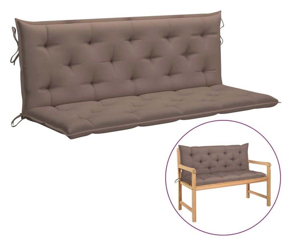 Pernă pentru balansoar, gri taupe, 150 cm, material textil