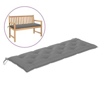 Jastuk za vrtne klupe, siva, 150x50x7 cm, tekstil