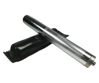 Τηλεσκοπικό γκλομπ χάλυβα IdeallStore®, Defence Tactic, ασημί, 65 cm, 4 τμήματα, περιλαμβάνεται κάλυμμα