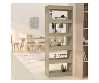 Polica/pregrada za sobu, hrast sonoma, 60x30x166 cm, iverica