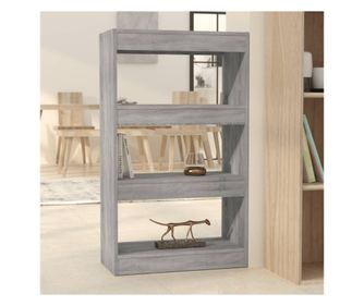 Polica/pregrada za sobu, siva sonoma, 60x30x103 cm, iverica