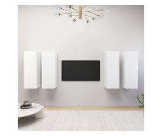 TV ormari, 4 kom., bijeli, 30,5x30x90 cm, PAL