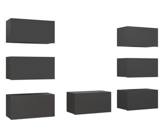 TV ormarići 7 kom sivi 30,5 x 30 x 60 cm od iverice