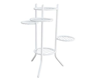 RAKI Suport pentru 5 ghivece flori, 50xh53cm, metalic, alb