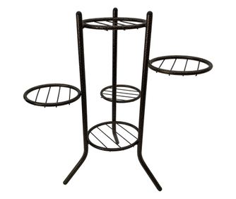 RAKI Suport pentru 5 ghivece 50xh53cm, metalic, maro