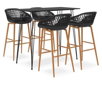 5 részes fekete bárszett