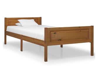 Krevetni okvir, medeno smeđa, 100x200 cm, masivno borovo drvo