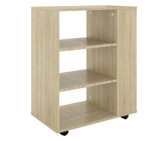Omarica na kolesih sonoma hrast 60x35x75 cm iverna plošča
