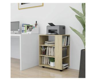 Kerek szekrny, sonoma tlgy, 60x35x75 cm, laminlt fa