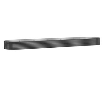 Jardiniera antracit 507x100x36 cm otel vopsit electrostatic
