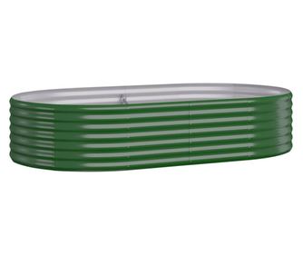 Jardiniera gradina verde 175x100x36cm otel vopsit electrostatic