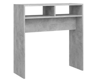 Konzolna mizica betonsko siva 78x30x80 cm iverna plošča