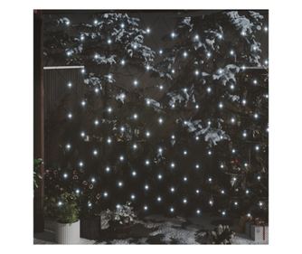 Mreža božićnih svjetala, hladno bijela, 3x3 m, 306 LED-ica, unutarnja/vanjska