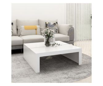 Stolić za kavu, bijeli, 100x100x35 cm, iverica