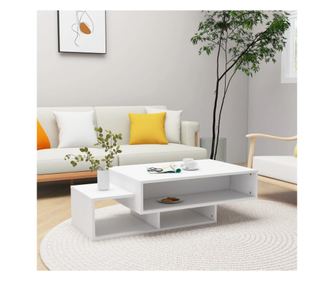 Stolić za kavu, bijeli, 105x55x32 cm, iverica