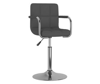 Barski stolček temno sivo blago