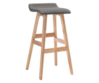 Barska stolica od tkanine tamnosiva