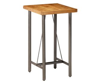 Barski stol od masivne obnovljene tikovine 60 x 60 x 107 cm