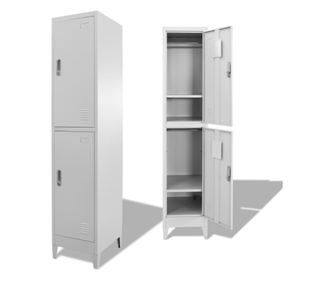 Гардероб за съблекалня с 2 отделения 38x45x180 см