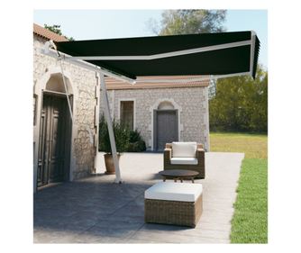 Автоматично прибиращ се навес, антрацит, 450x350 см