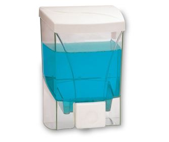 Dozator de sapun lichid Lisa, ZLN4308 Alb,1000 ml, cu suport pentru perete