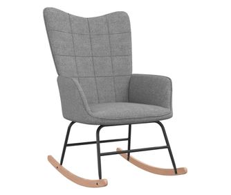 Siva stolica za ljuljanje, tekstilni materijal