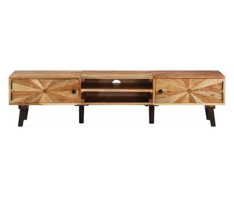 TV komoda, 145x35x35 cm, masivno drvo akacije