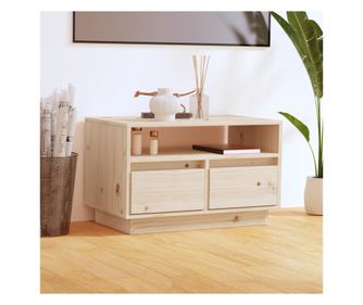 TV komoda, 60x35x37 cm, masivno drvo bora