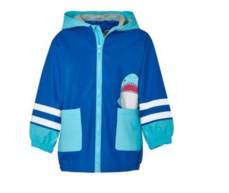 Детски дъждобран, Playshoes, Shark, син, 92 см