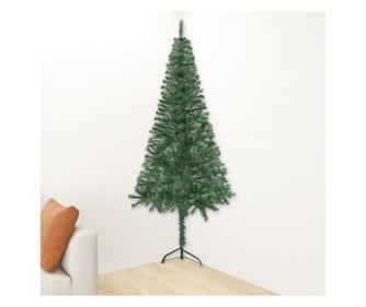 Umjetno božićno drvce, kutno, zeleno, 180 cm, PVC
